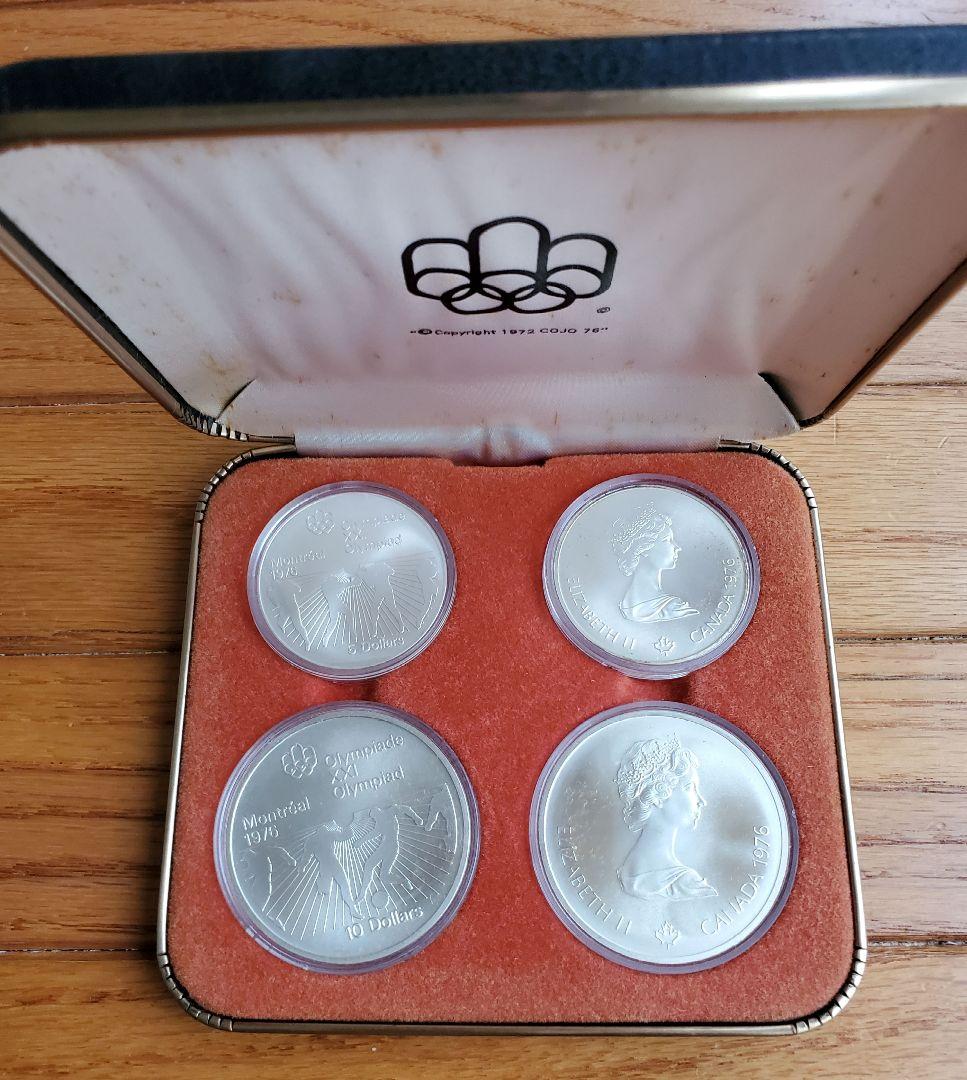 カナダ オリンピック 記念 銀貨 ４枚 ケース