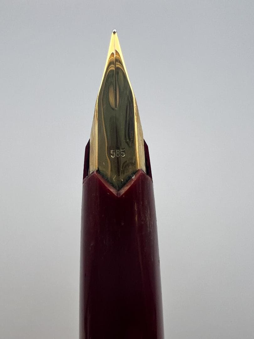 【海】Montblanc モンブラン K14 万年筆 585 ボルドー色