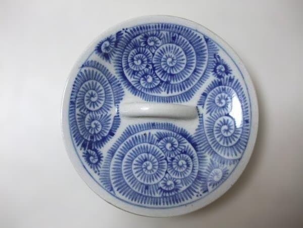 伊万里 染付 ぜまい手 蛸唐草 水差し 茶道具 時代物 骨董 逸品