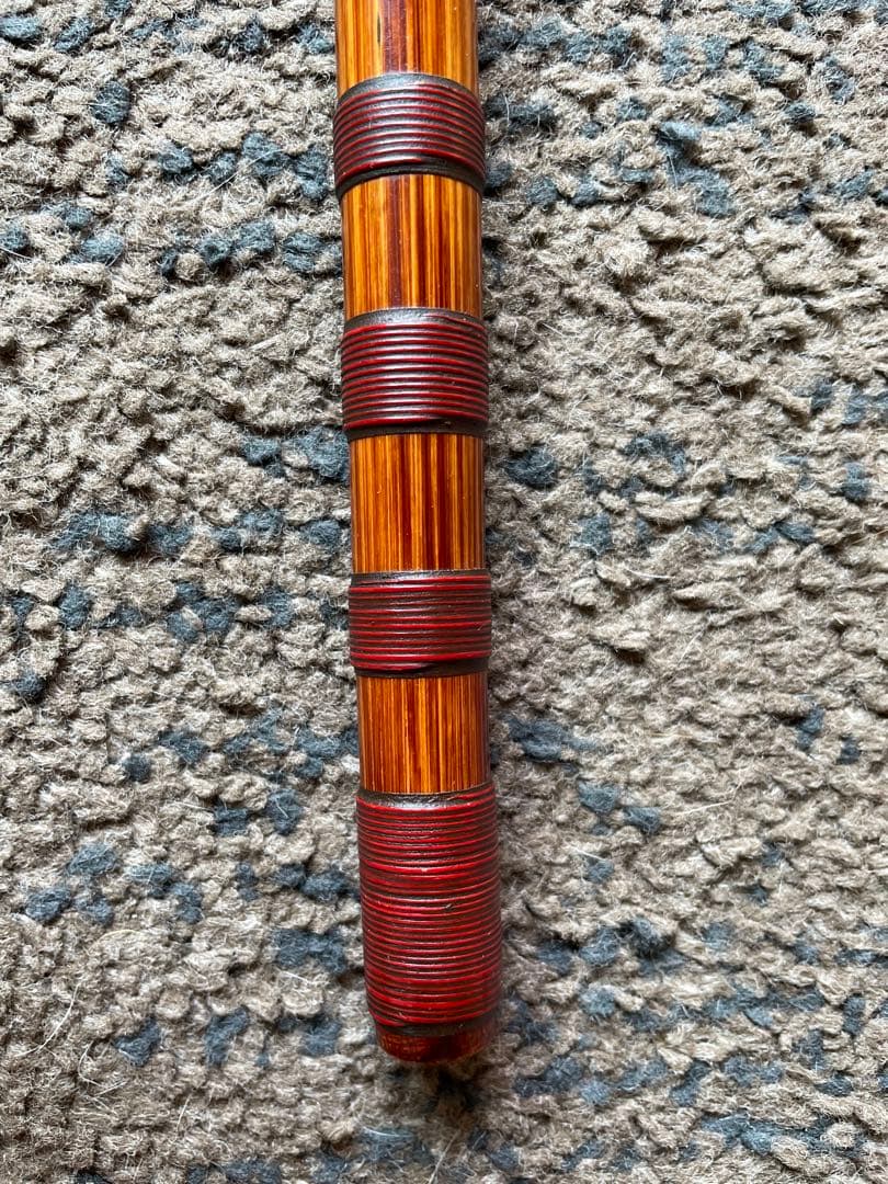 篠笛　蘭情管　唄用（ドレミ）朱総藤巻 八本調子