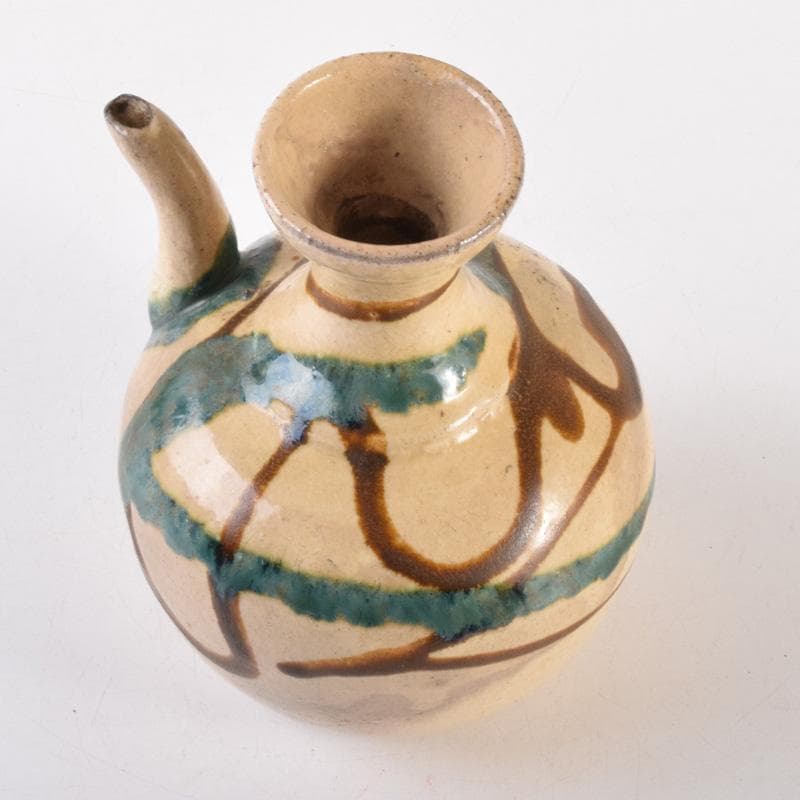 茶道具　美濃焼　加藤芳平作　色絵　水注　執壷　C　7223