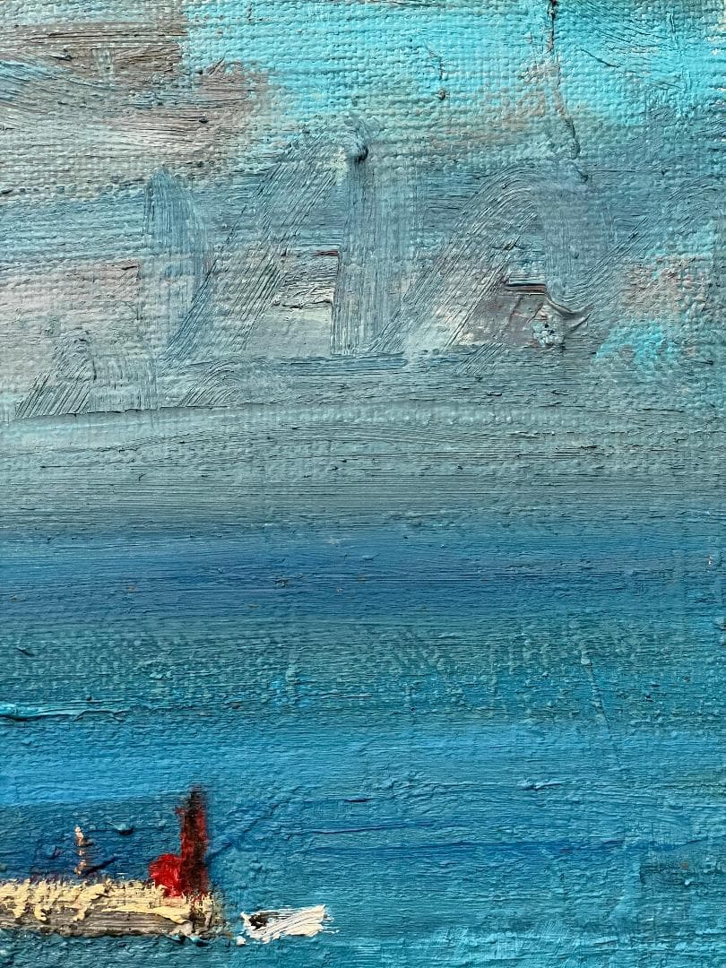 ま*も様 「真作」太佐寿一郎　風景画　油彩画　額装　サイン有り　F6号