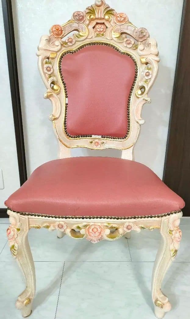 ロココ調 ダイニングチェア 1脚（４つ目）