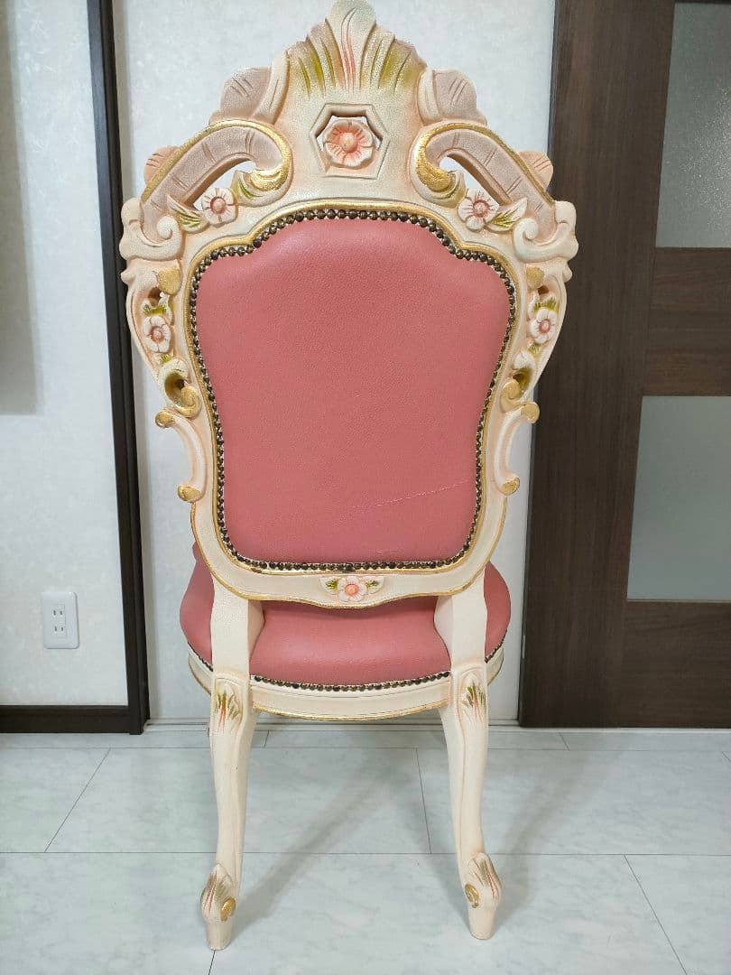 ロココ調 ダイニングチェア 1脚（４つ目）