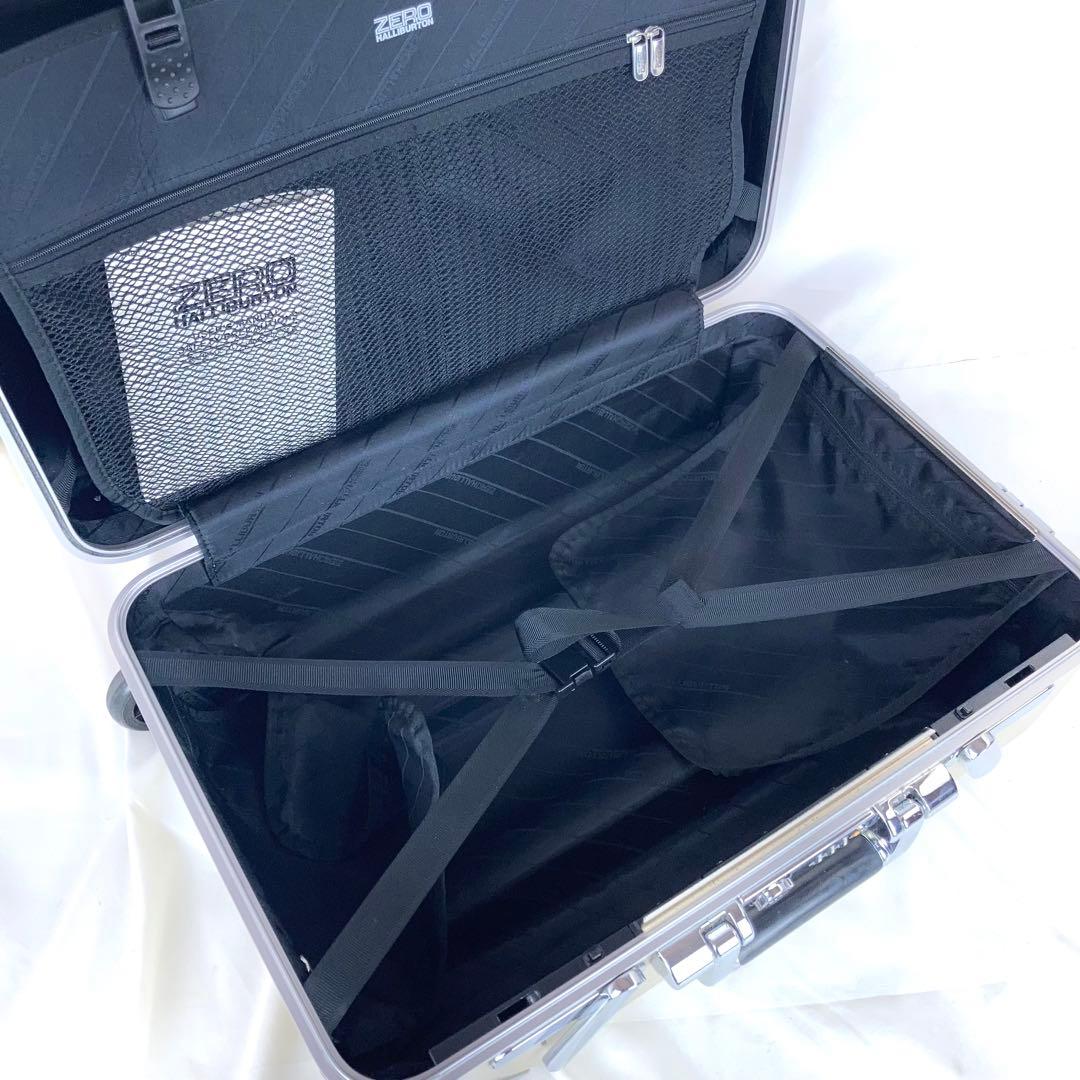 ◆ゼロハリバートン アルミ 2輪 物持ち込みサイズ ゴールド