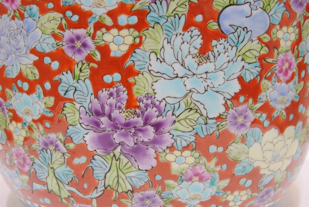 伊万里 十錦手 色絵 火鉢 手炙り 金魚鉢 メダカ鉢 睡蓮鉢 植木鉢 古玩 2