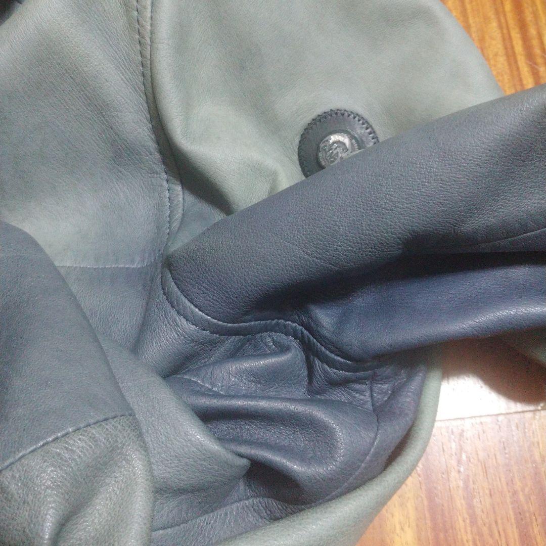 DIESEL フード付きレザーパーカー