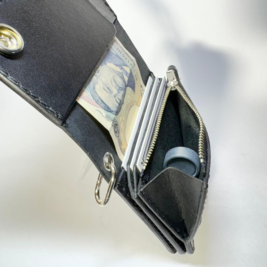 れんれんページ　トラッカーウォレット　ショート　ブライドルレザー