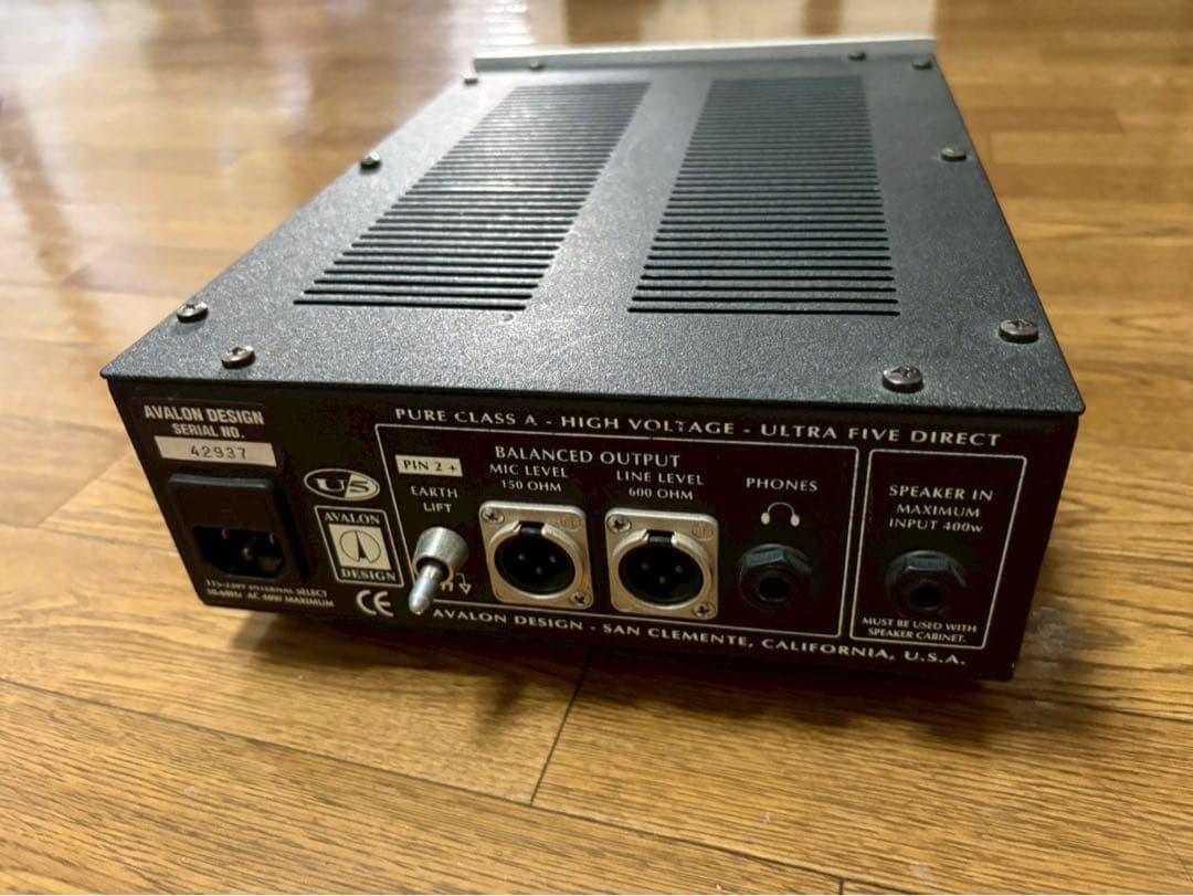 A*u様 AVALON DESIGN U5 プリアンプ ダイレクトボックス　ジャ
