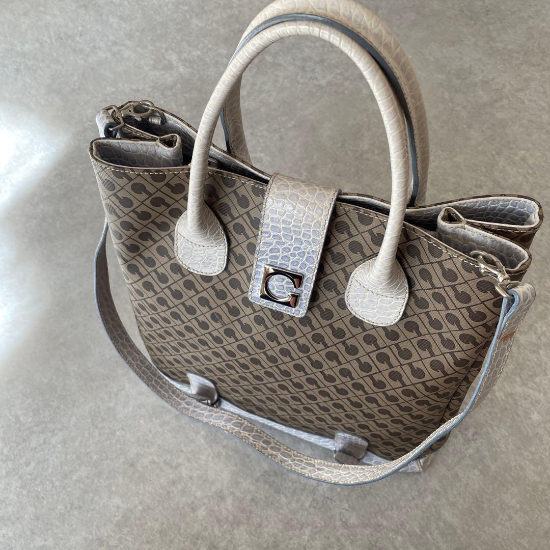 美品【希少】GHERARDINI ゲラルディーニ クロコ レザー トートバッグ