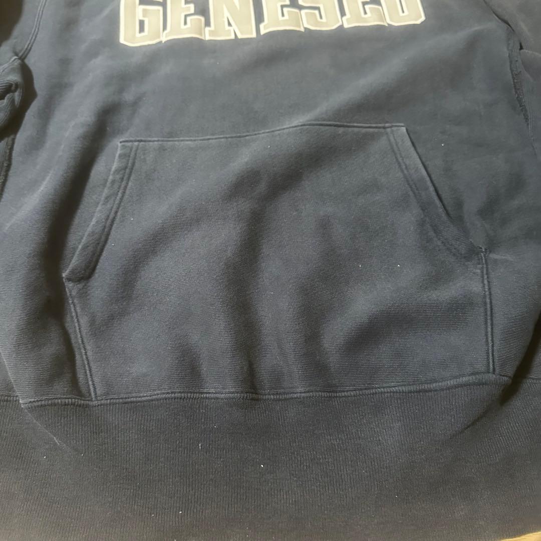 90s チャンピオン　リバースウィーブパーカー　USA製　ネイビー　カレッジ