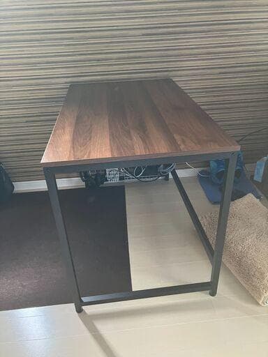 ほぼ新品✨ブラウン×ブラック パソコンデスク 幅120 奥行60