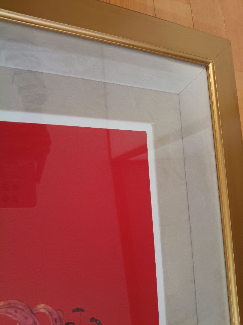 天野喜孝『紅い皇子』154/350　直筆サイン　ミクスドメディア