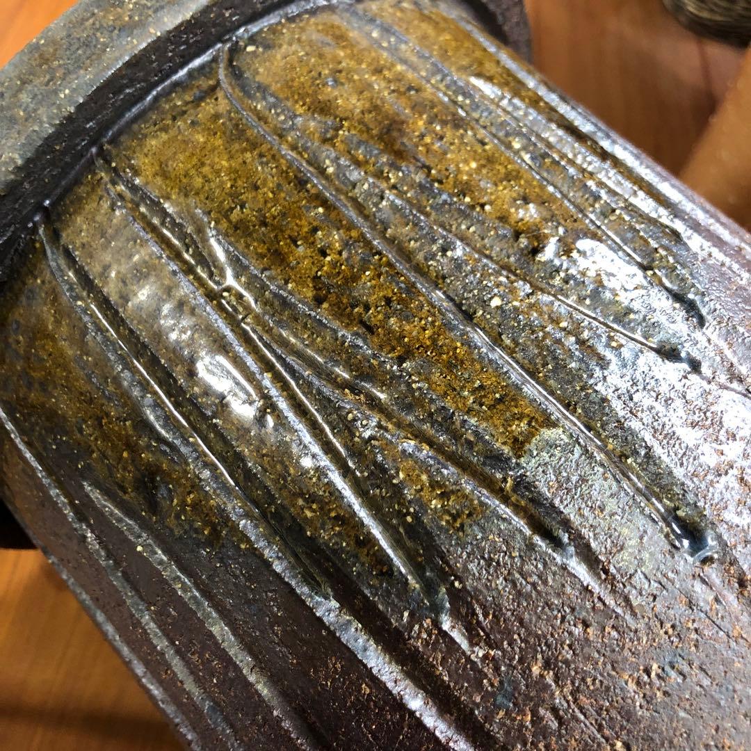 土地の風合いと紫茶色のグラデーション 花台 テラスチェア テーブル 日本伝統工芸