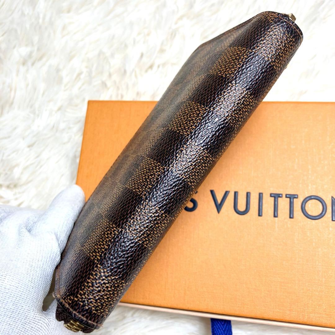 【美品】ルイヴィトン＊ダミエ ジッピー コンパクト N60028