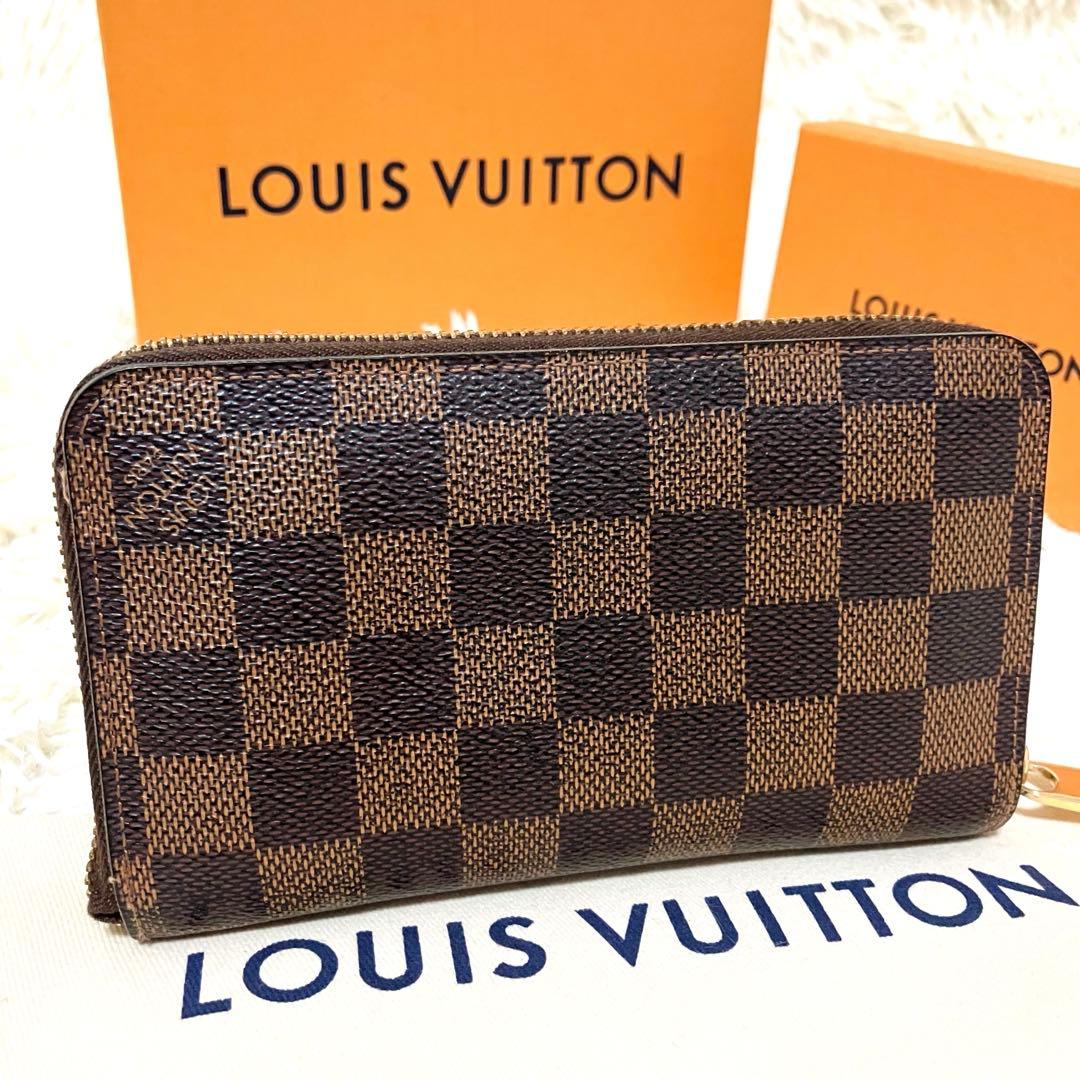 【美品】ルイヴィトン＊ダミエ ジッピー コンパクト N60028