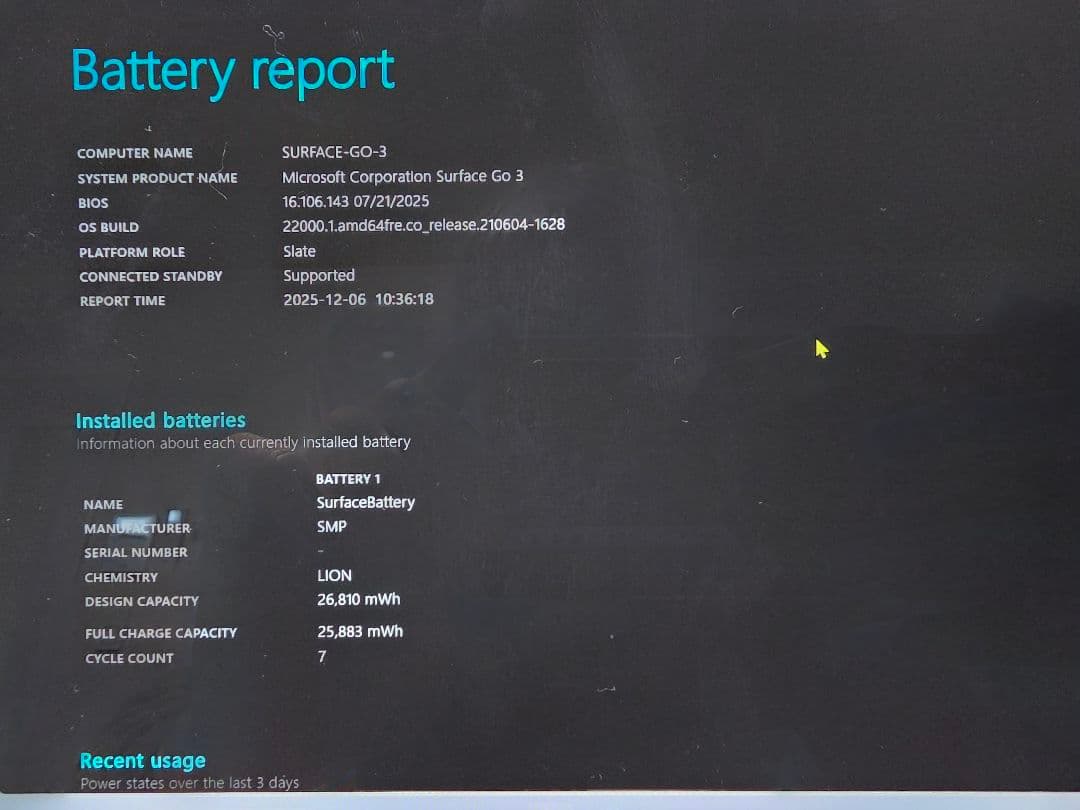 Surface go3(LTEモデル) Core i3/8GB/128GB