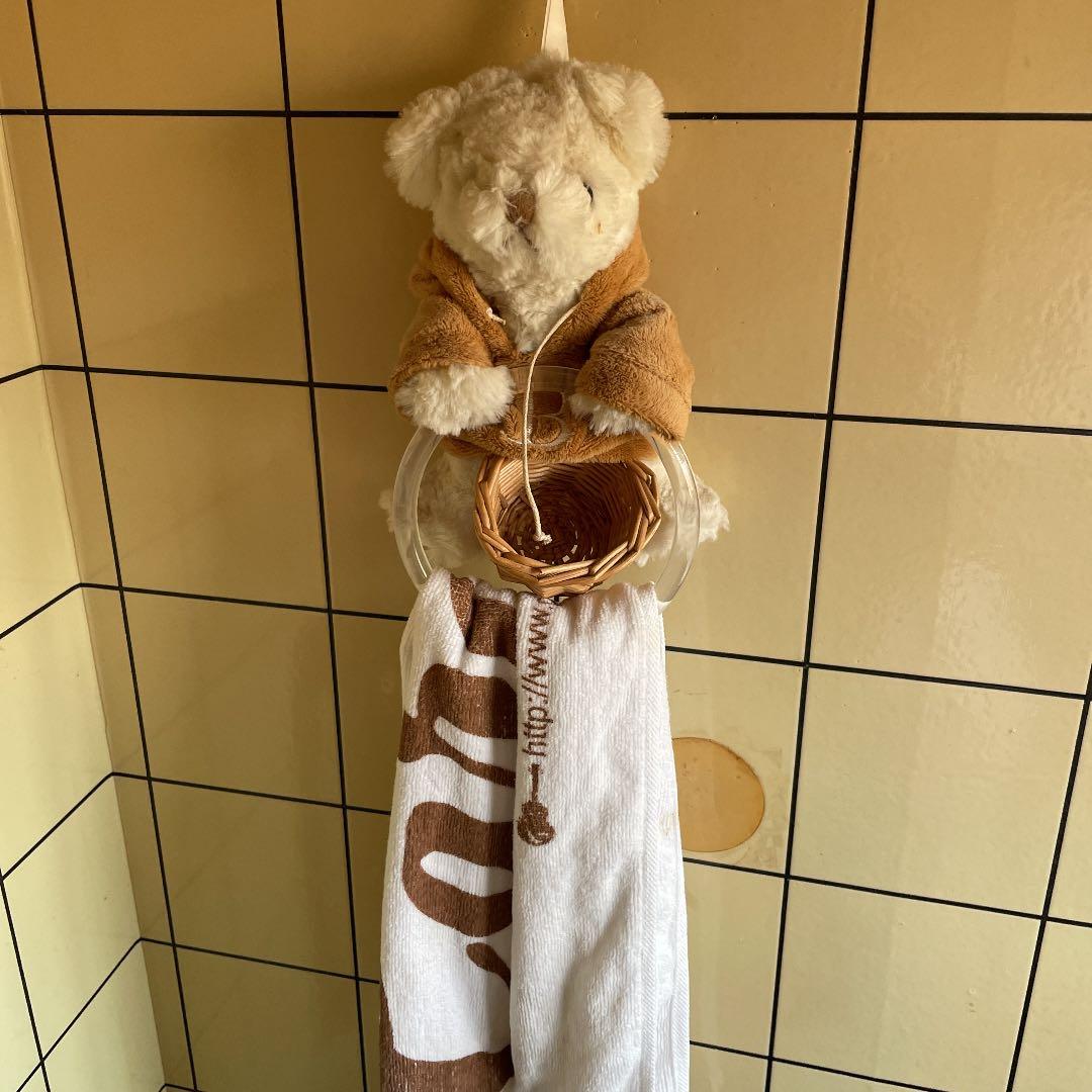 タオル掛けぬいぐるみ