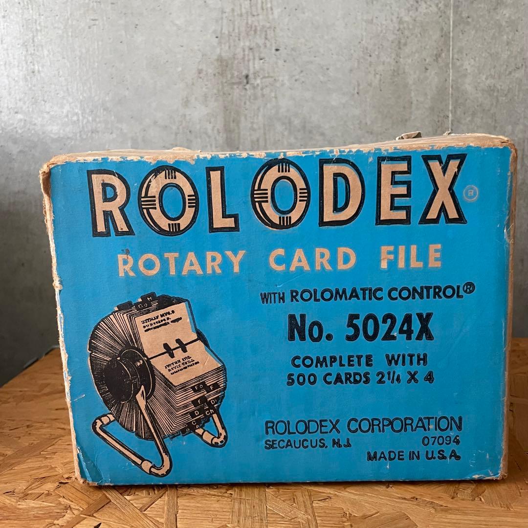 60s 70s VINTAGE ROLODEX NO.5024X アルミフレーム