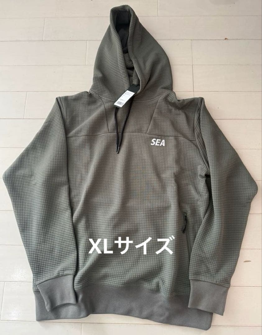 新品未使用　WIND AND SEA ワッフルパーカー　XLサイズ