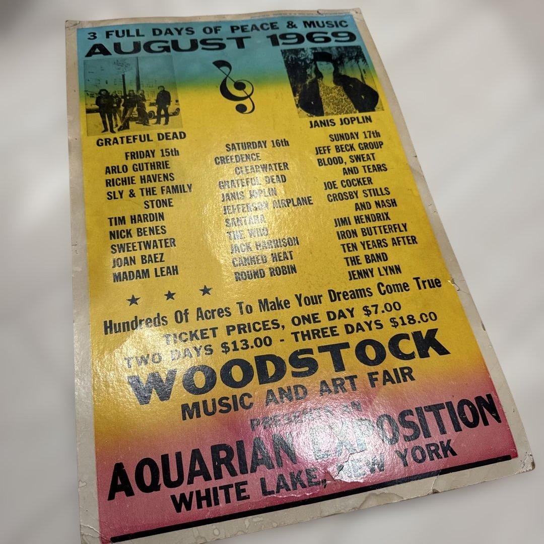 ウッドストック音楽祭 ポスター 1969年