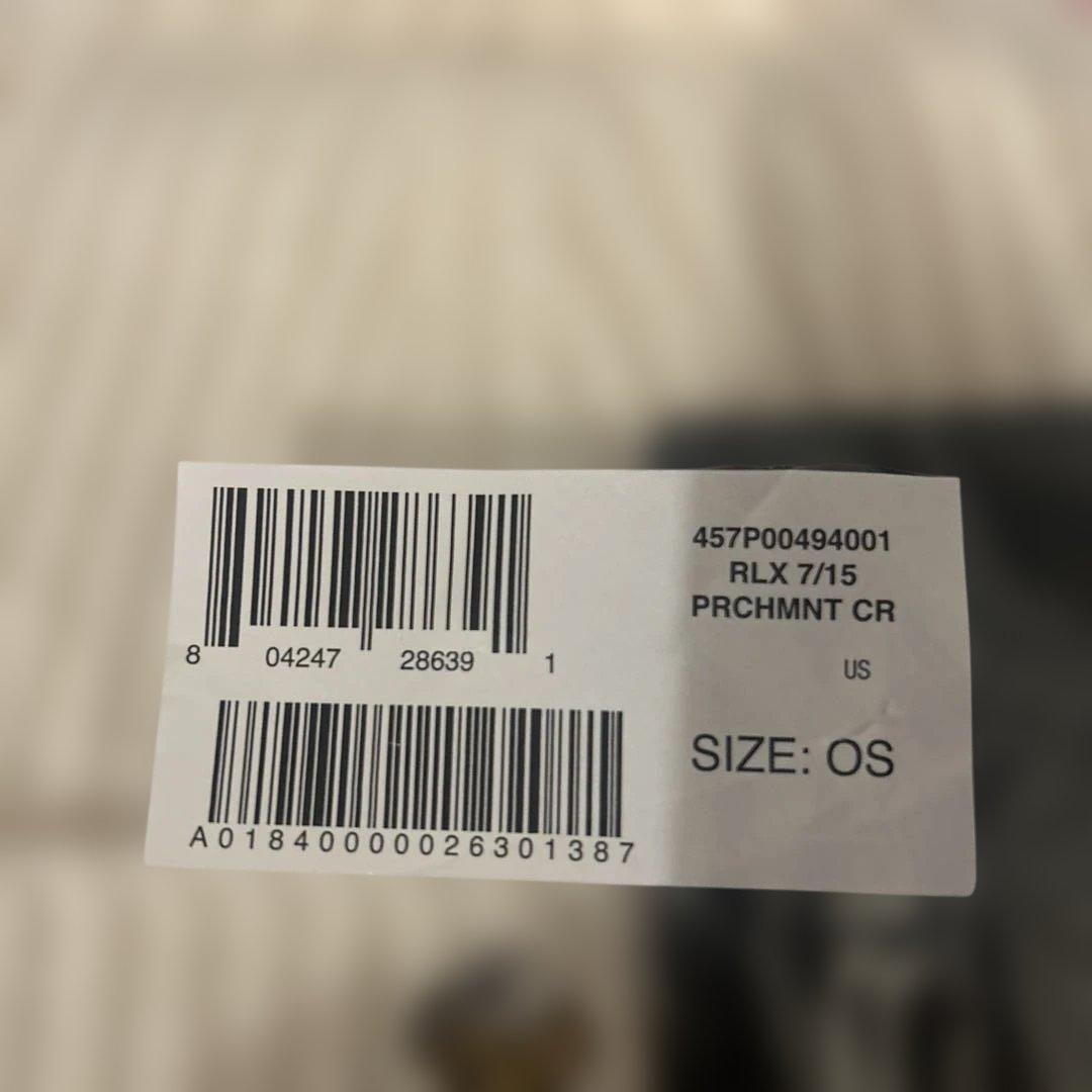 新品ポロベア　RLX PRCHMNT CR ホワイト ニット帽