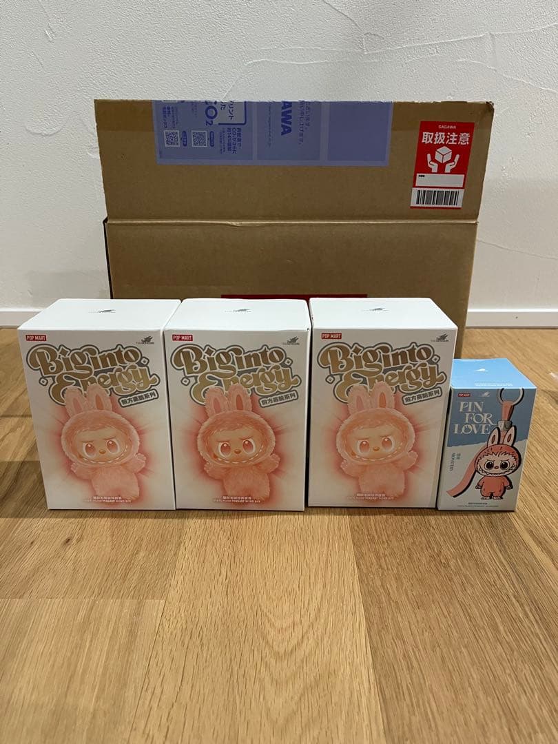 新品未開封　labubu ラブブ　エナジー　4箱　正規品　popmart