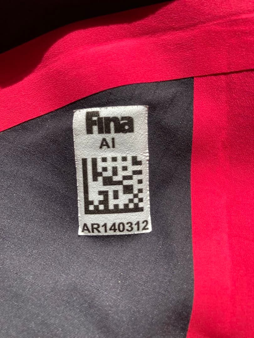 arena 競泳水着 黒 赤 Fina認証