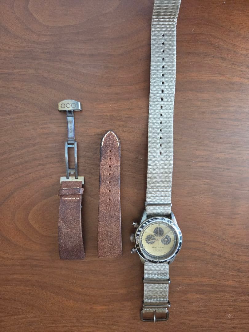 アウトオブオーダー エイジング加工 クロノグラフ ウォッチ イタリア製