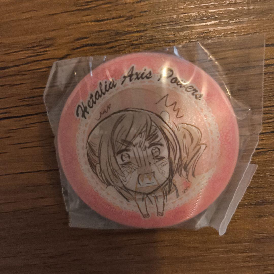 ヘタリア　チェンジング缶バッジ　ワイ　女の子だらけだよっ！