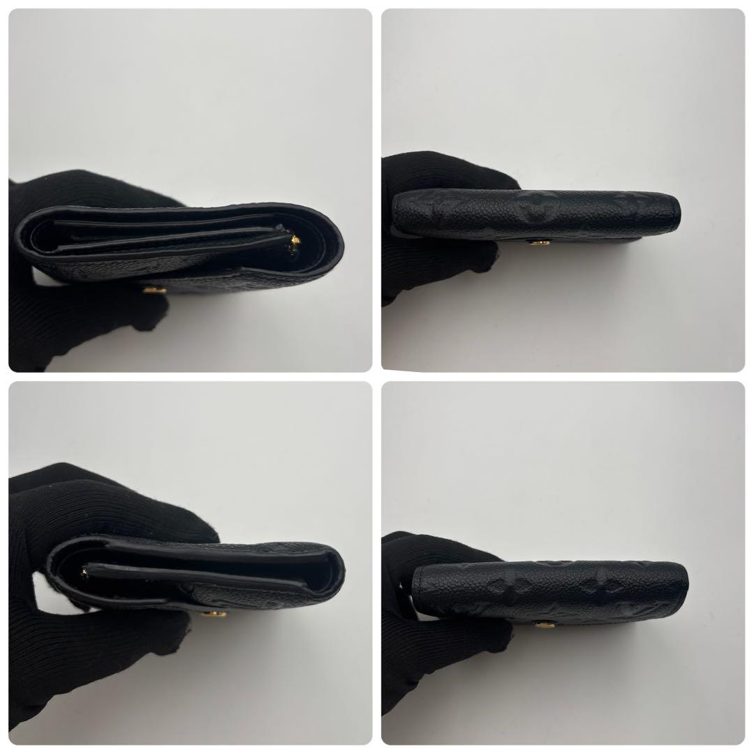 極美品　ルイヴィトン ポルトフォイユ ヴィクトリーヌ アンプラント　黒