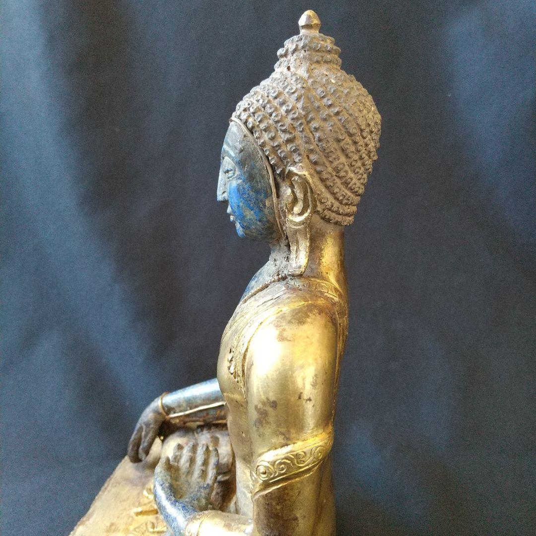 金銅  ラピスラズリ  仏像  貴重  骨董  茶道具