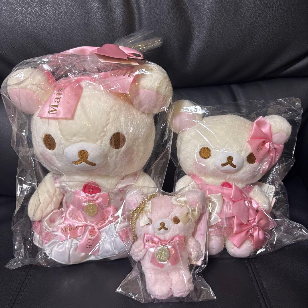 コリラックマぬいぐるみ3点セット　メゾンドフルールMDF