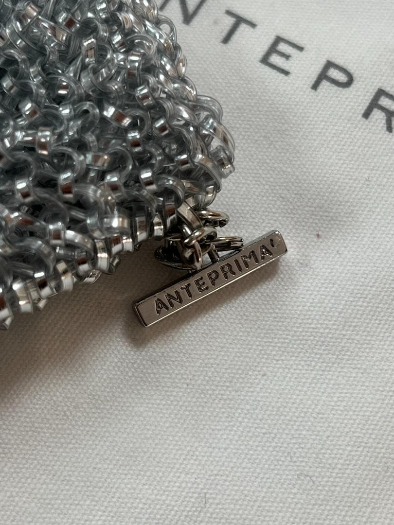 ANTEPRIMA シルバー スパンコール ショルダーバッグ