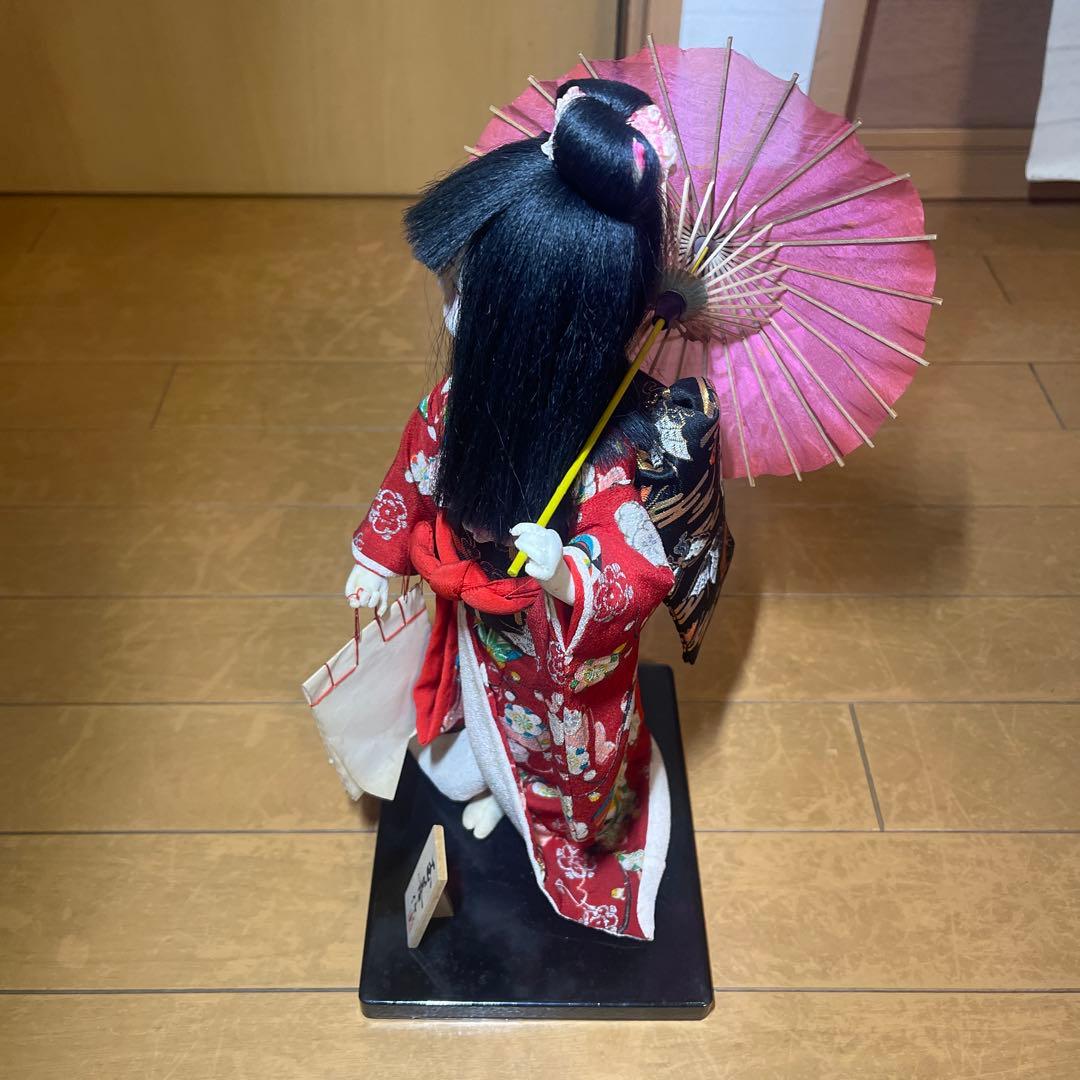 市松人形 玉善作 陶板 昭和レトロ