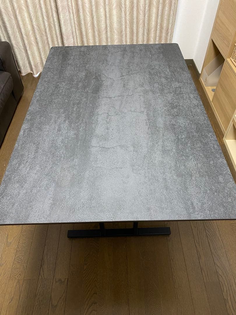 ダイニングテーブル　アテッサ　セラミック天板120X80×65 ストームグレイ