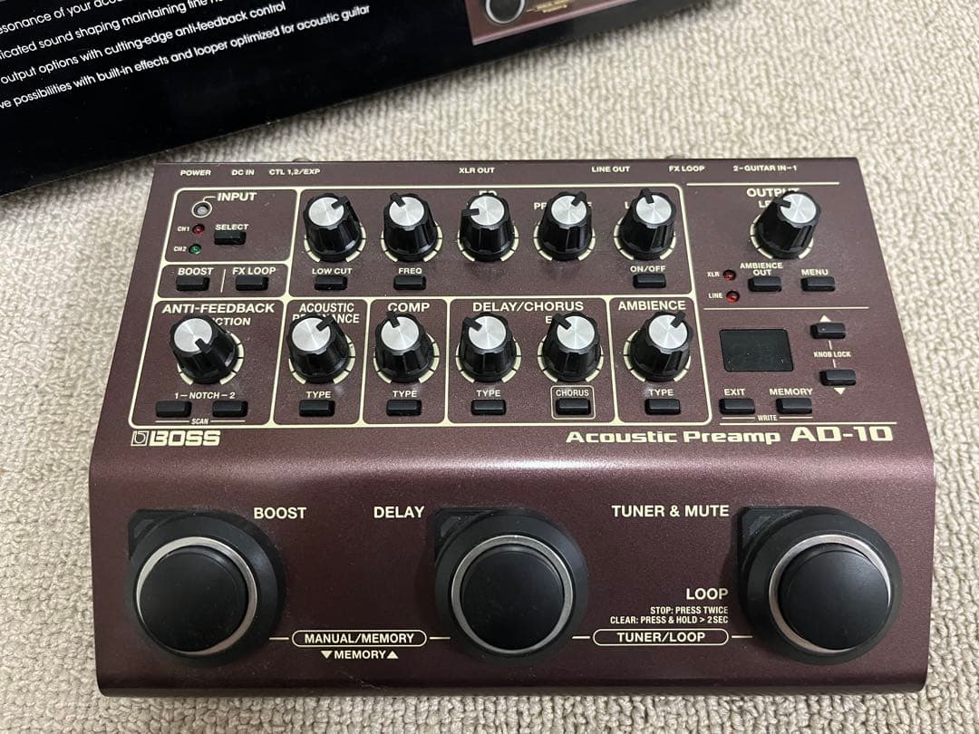 BOSS AD-10 Acoustic Preamp プリアンプ