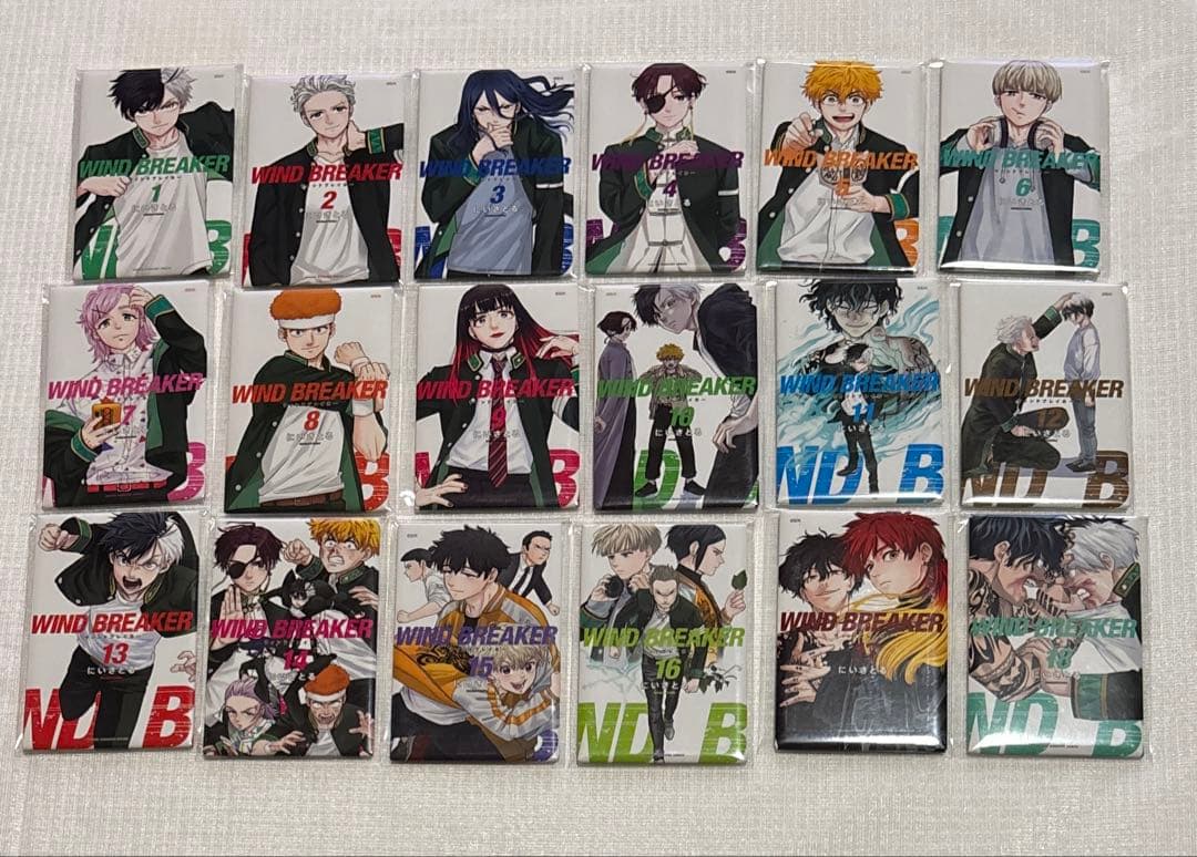 WINDBREAKER展 ウィンブレ展 ランダム缶マグネット コンプリートセット