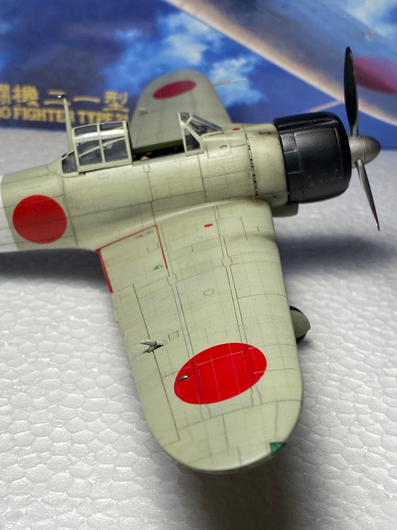 完成品　零式艦上戦闘機21型 空母　瑞鶴所属撃墜王　岩本徹三　零戦