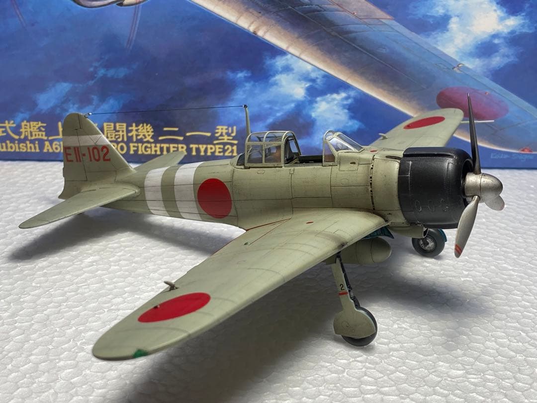 完成品　零式艦上戦闘機21型 空母　瑞鶴所属撃墜王　岩本徹三　零戦