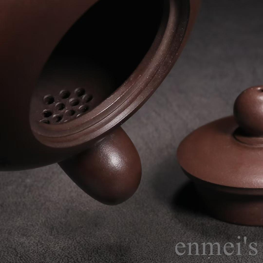 中国古美術 紫砂壺 一粒珠壺 底款:顧景舟 原鉱紫泥 急須 茶壺 煎茶道具 唐物