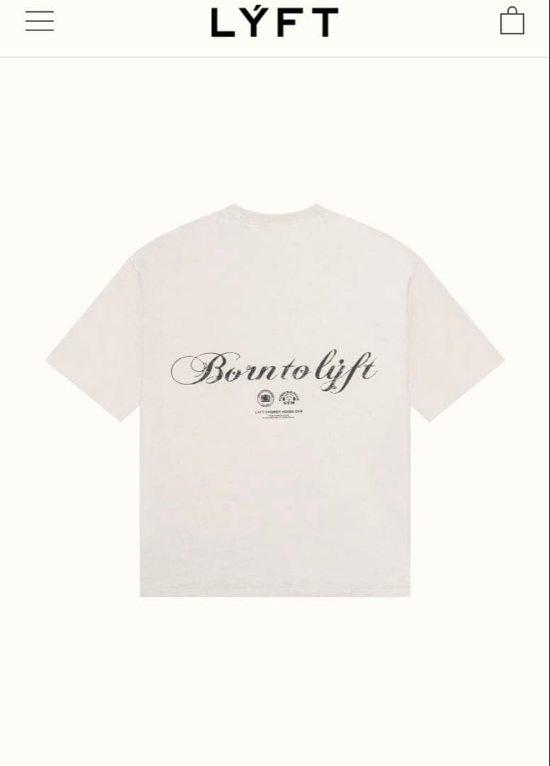 ®*e様 Lyft×Powerhouse Gym Tシャツ L アイボリー 新品