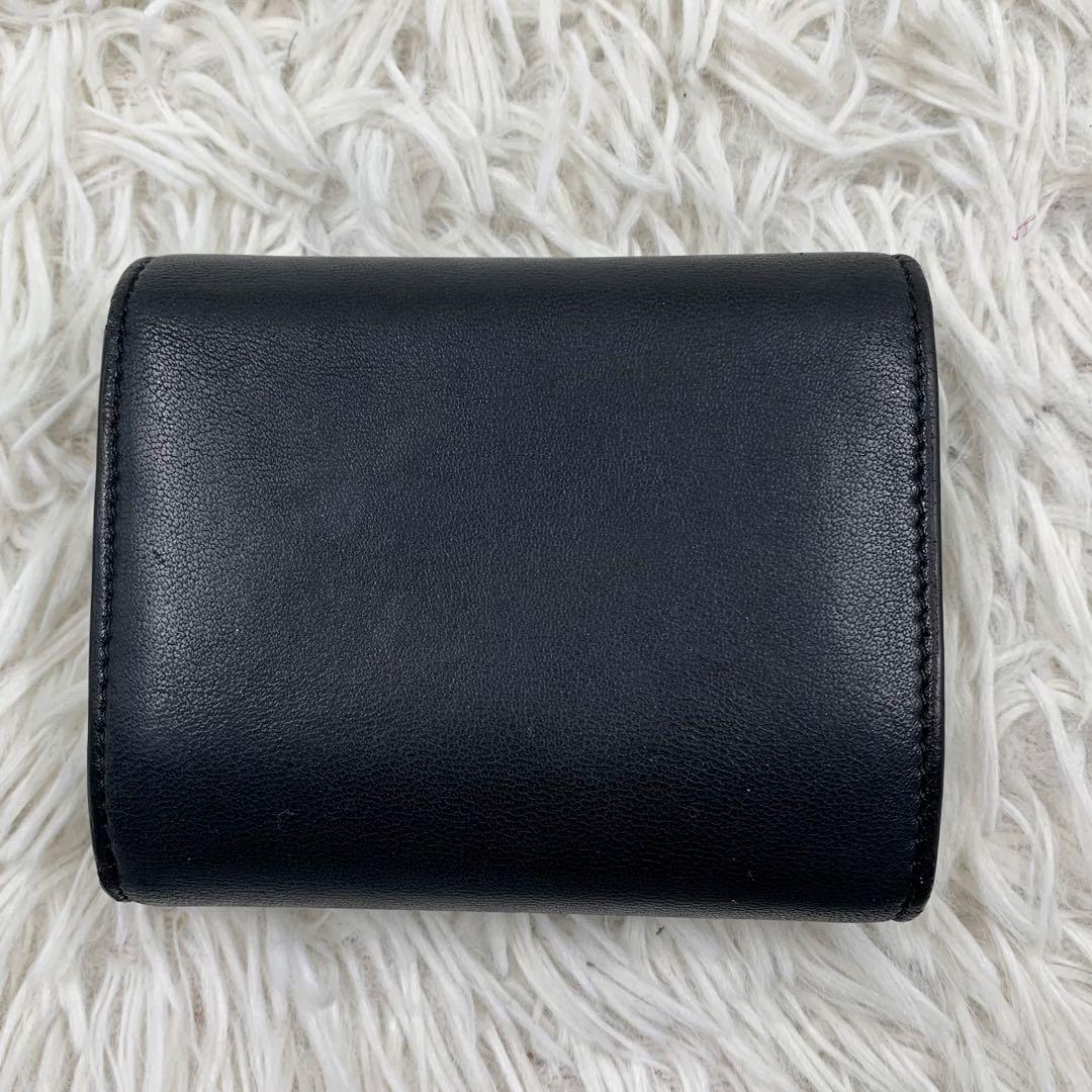 【✨美品✨】セリーヌ トリオンフ 三つ折り財布 ブラック