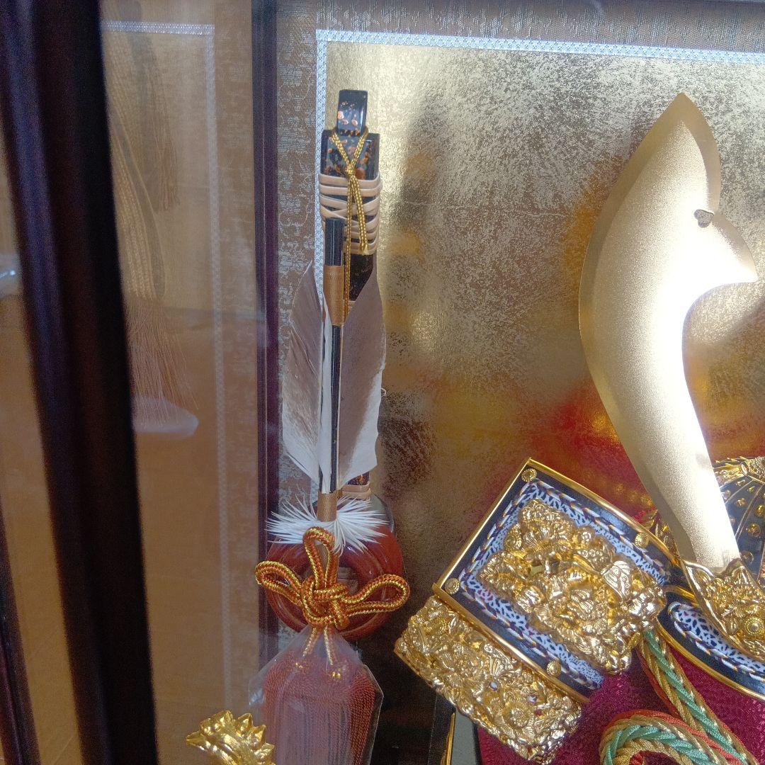 5月人形 豪華な兜飾り ガラスケース付き