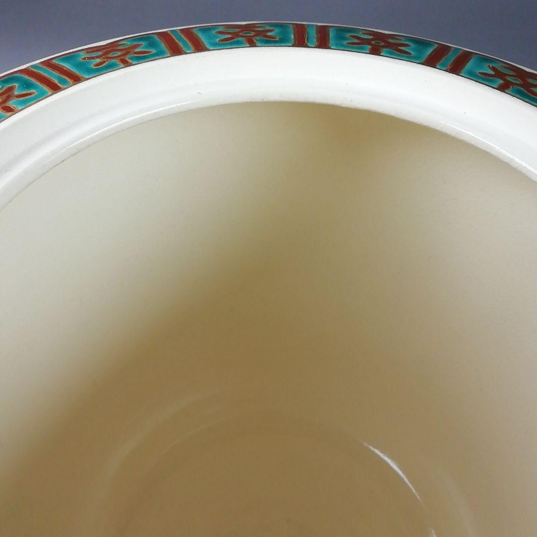 Ｔ８６４　水指　『仁清　柳橋』『御室窯』　共箱　茶道具