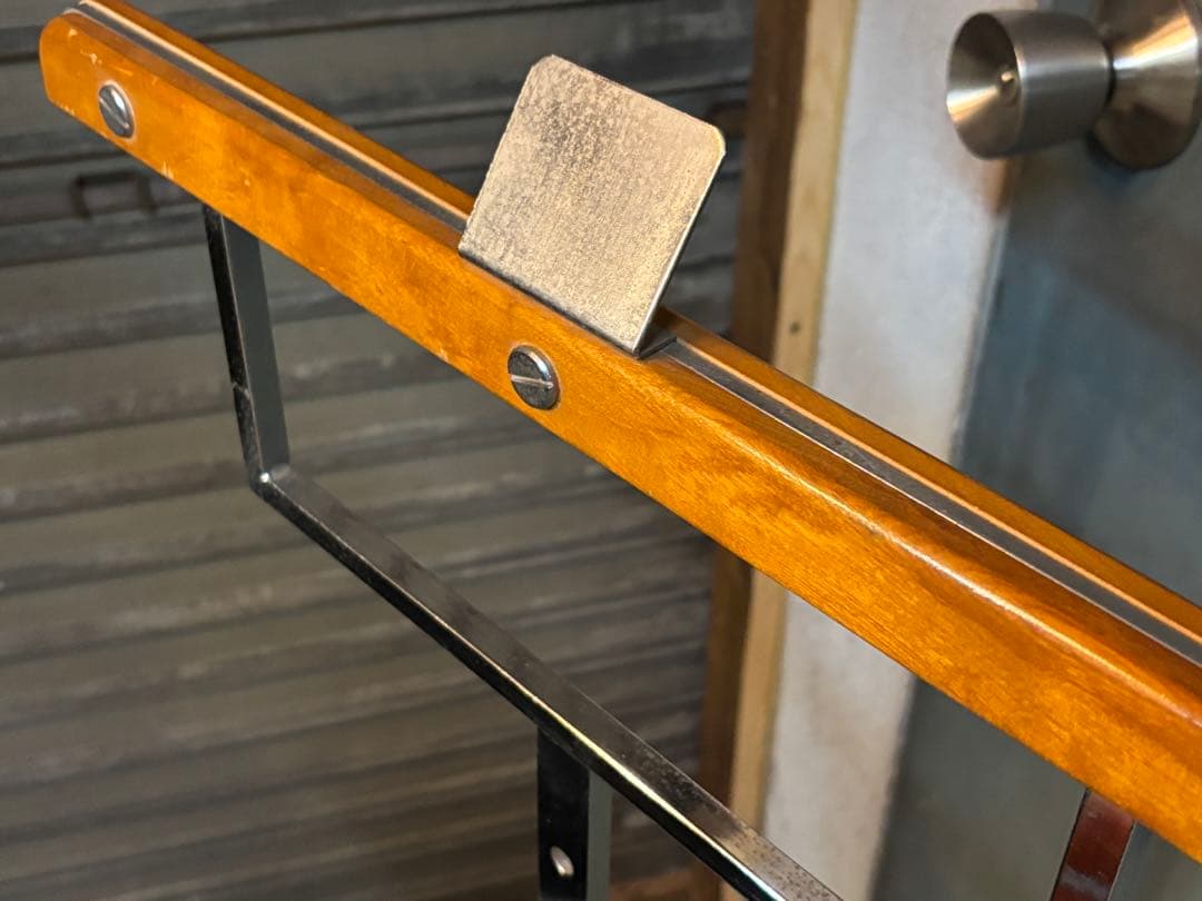 T字 ハンガーラック 伸縮 ウッド×アイアン ハンガー