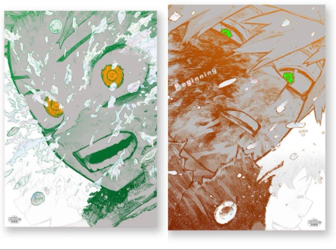 【新品未開封】僕のヒーローアカデミア ヒロアカ　原画展アートポスター2枚セット