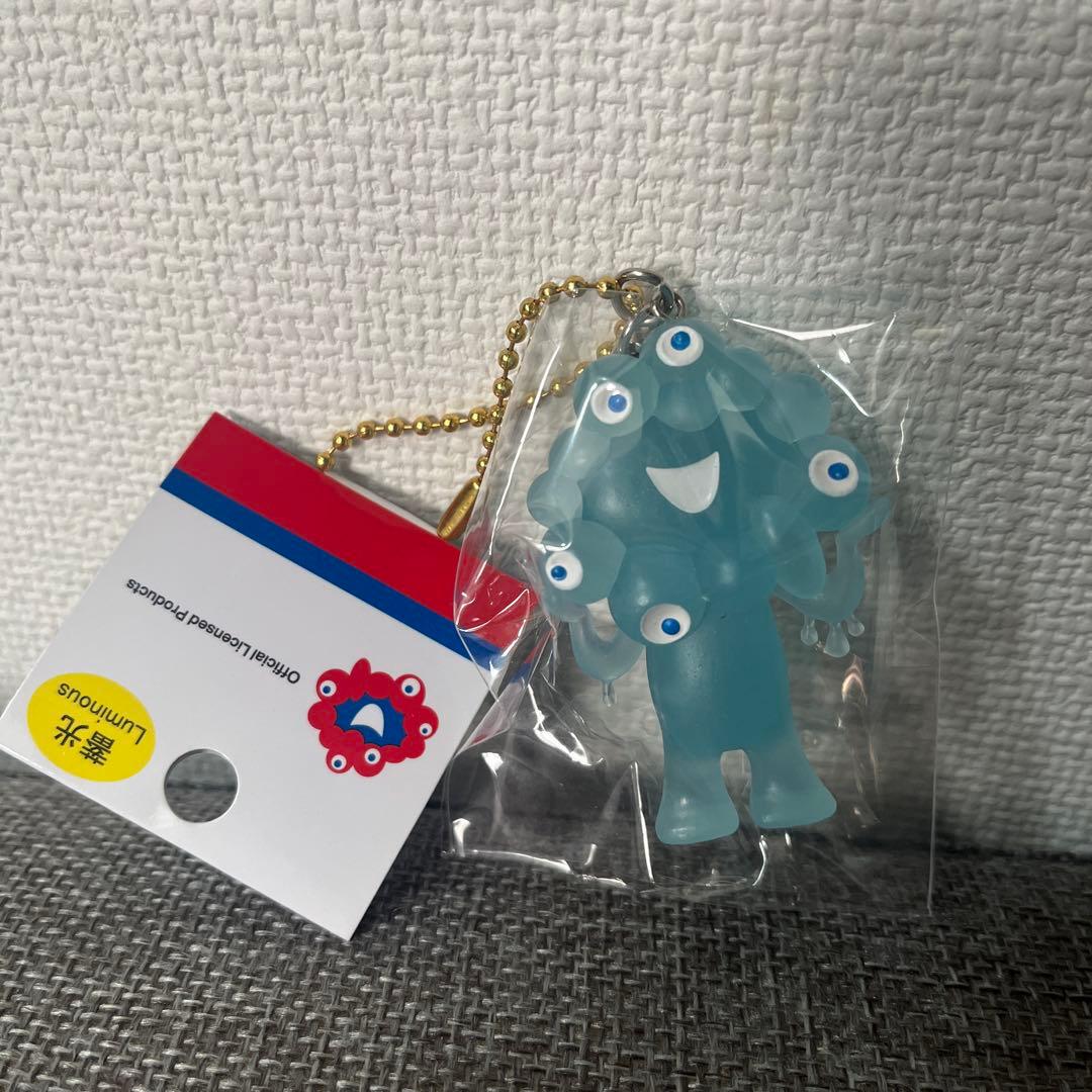 関西万博公式　ミャクミャク パステル　水色 ぬいぐるみ＆畜光キーホルダー