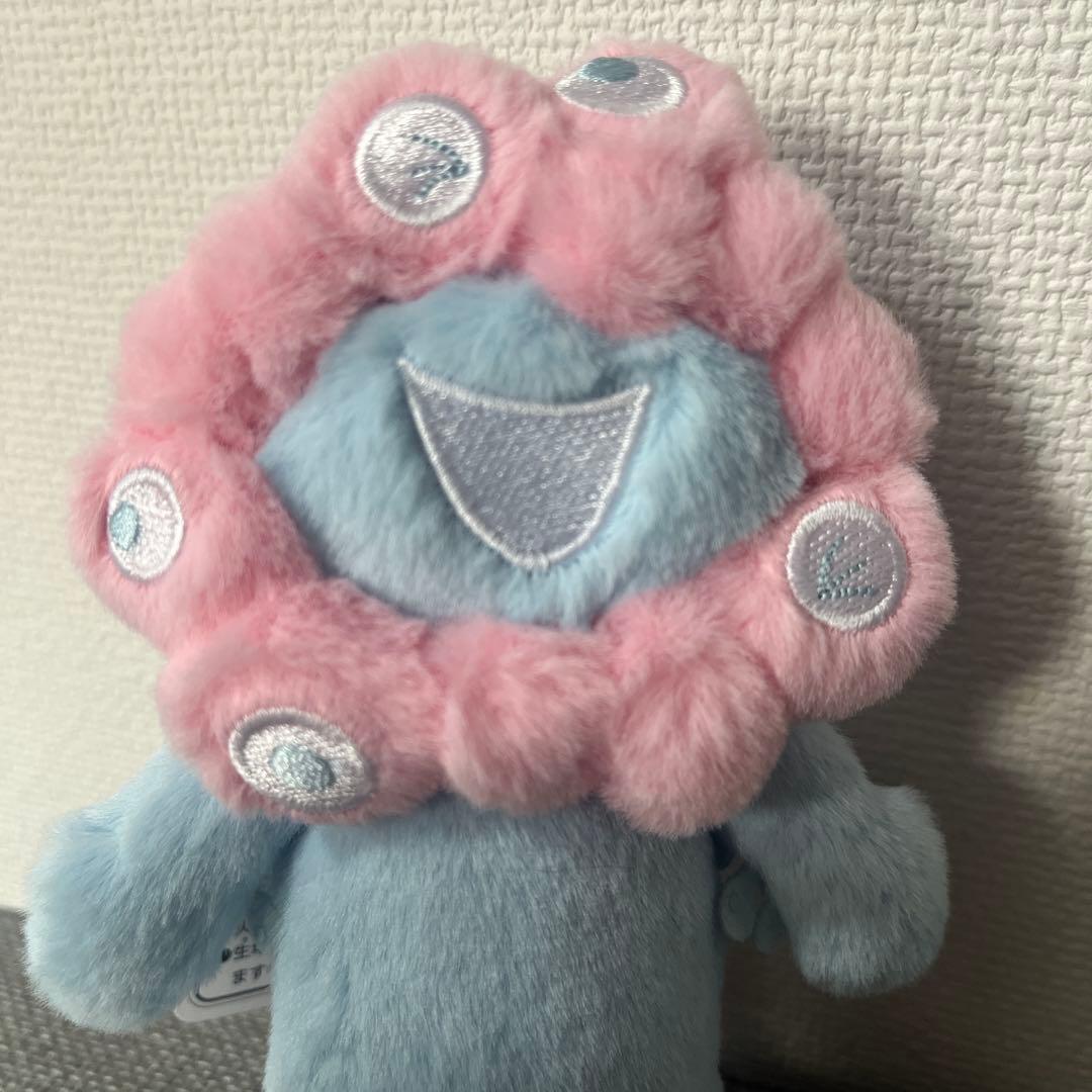 関西万博公式　ミャクミャク パステル　水色 ぬいぐるみ＆畜光キーホルダー