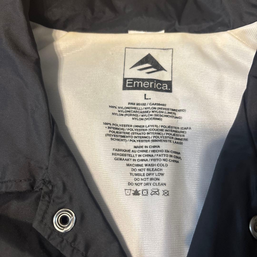 MWAM x Emerica コラボコーチジャケット ブラックLサイズ